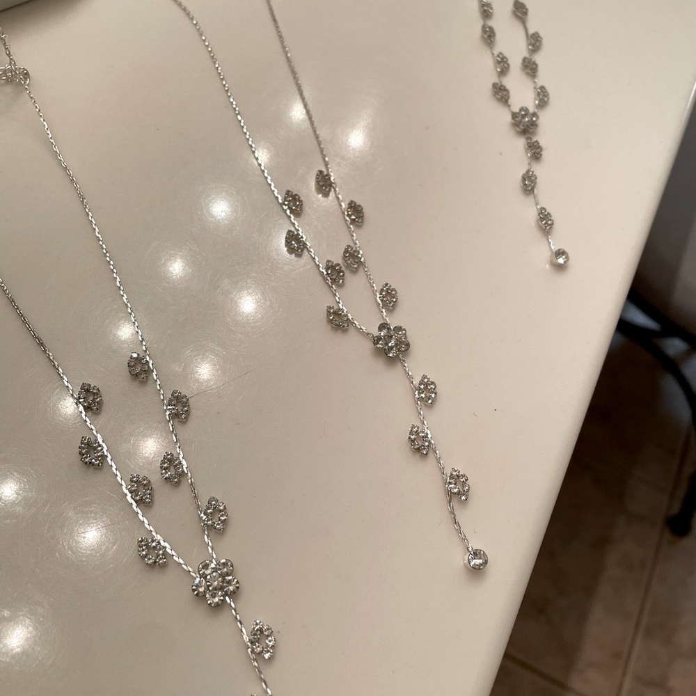 Bride & bridesmaid necklace & earrings